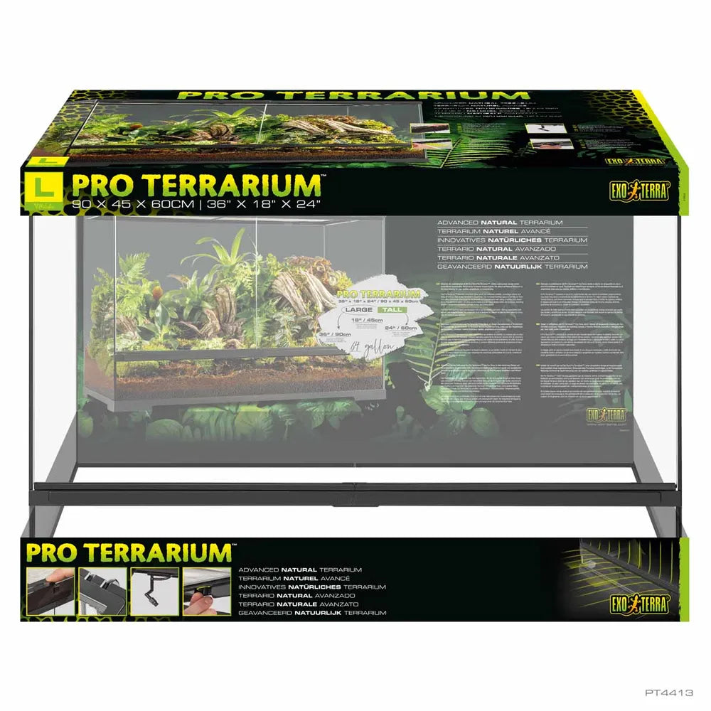Exo Terra Pro Terrarium Large – Avancerat terrarium för reptiler och amfibier