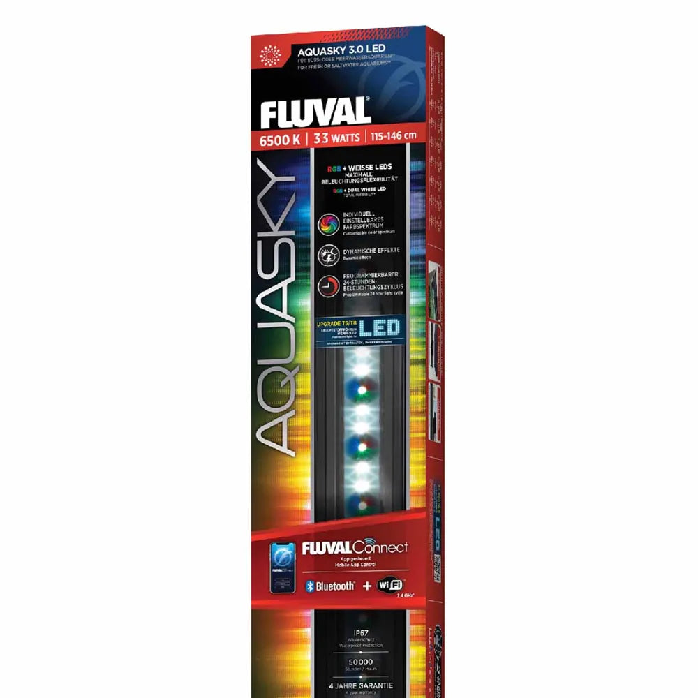 Fluval Aquasky 3.0 – Appstyrd RGB+W LED-belysning för akvarier