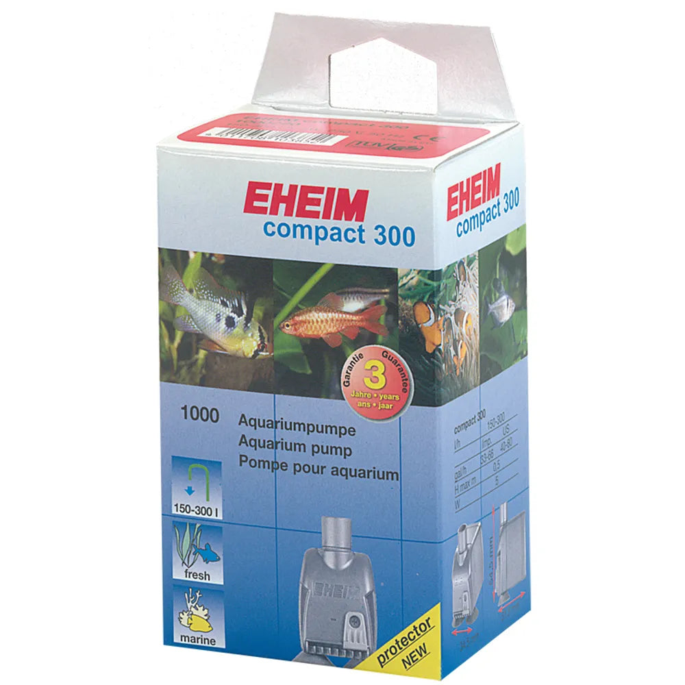 Eheim CompactON 300 – kompakt cirkulationspump 170–300 l/h