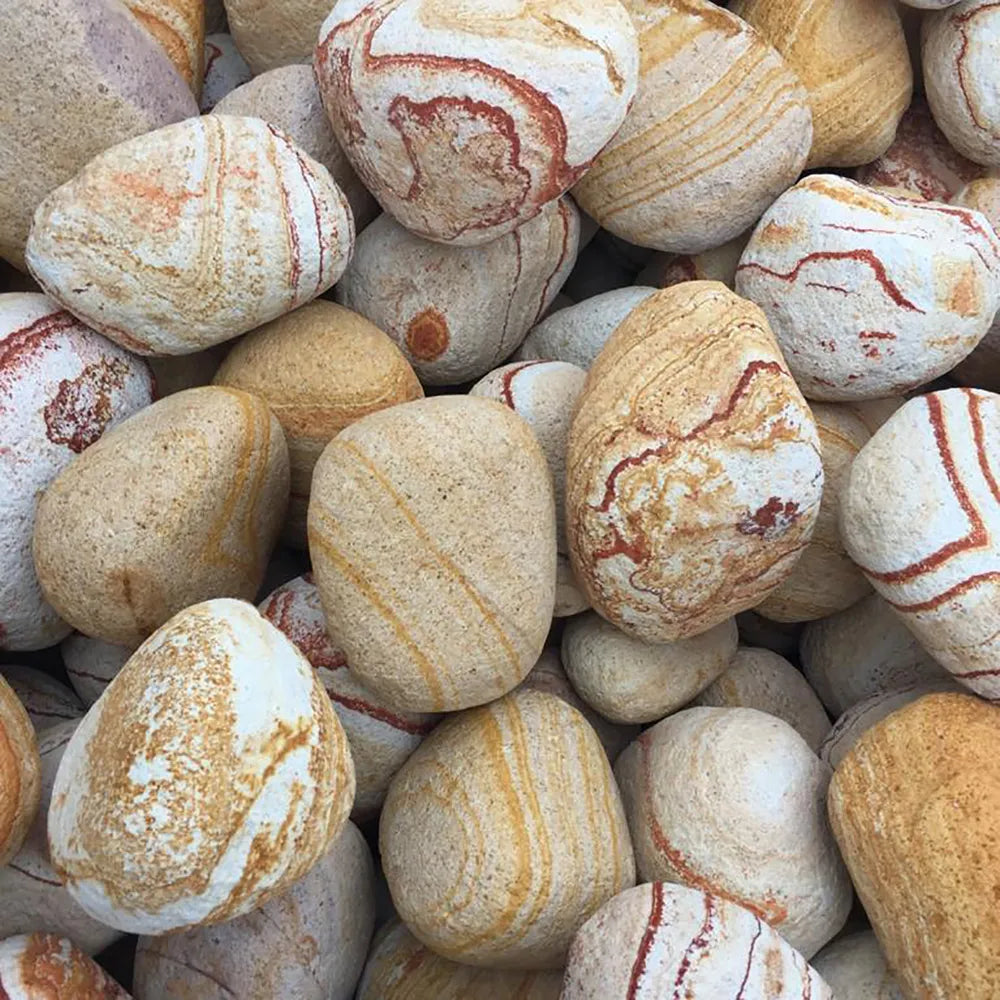 Ozami Sten Rainbow 40–60mm – Färgstarka dekorstenar för större akvarier