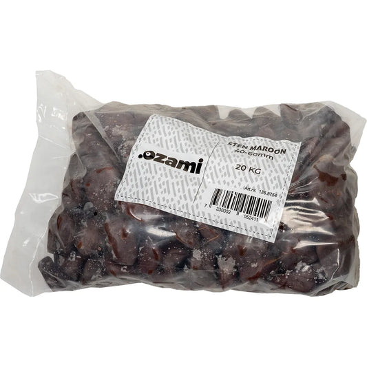 Ozami Sten Maroon 40–60mm – Större röd natursten för akvarium och terrarium