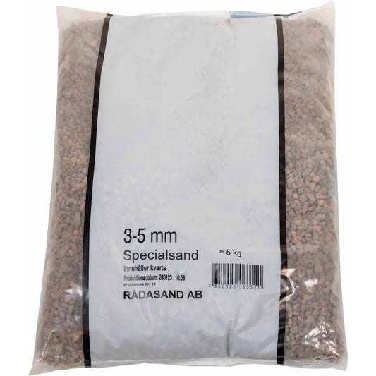 Rådasand Akvariegrus 3–5mm 5kg – Naturligt och neutralt bottensubstrat