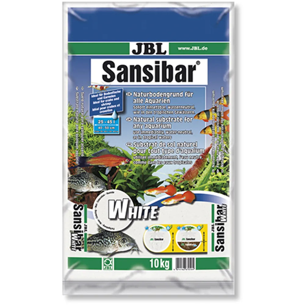 JBL Sansibar White – Kritvit finkornig akvariesand (5–10kg)