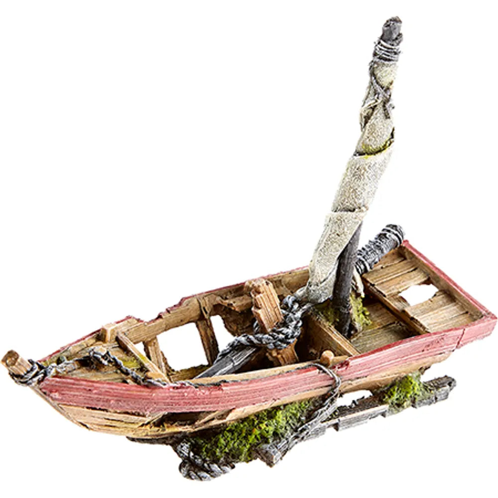 Classic Vrak Segelbåt – Akvariedekoration 29,7x10,5x16,7cm
