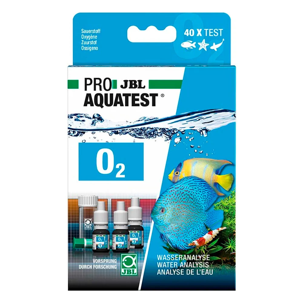 JBL ProAquaTest O₂ Syre – Syretest för akvarium och damm (ca.40 tester)
