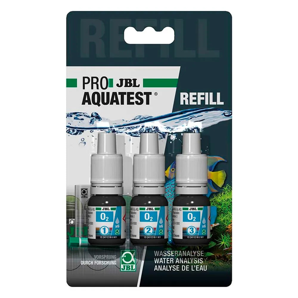 JBL ProAquaTest O₂ Syre Refill – Påfyllning för syretest (ca.40 tester)