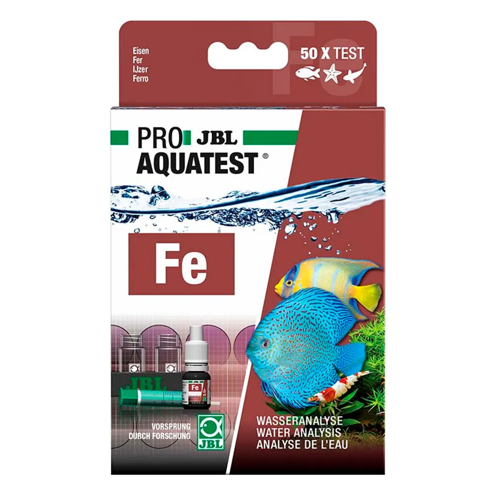 JBL ProAquaTest Fe Järn – Dropptest för järnhalt (ca.50 tester)