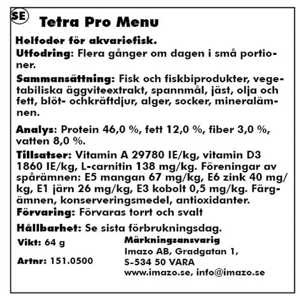 TetraPRO Multi-Crisps Menu 250ml