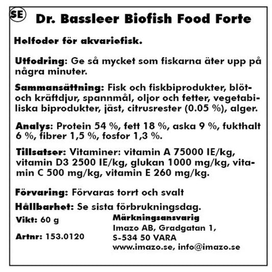 Dr. Bassleer BioFish Food Forte