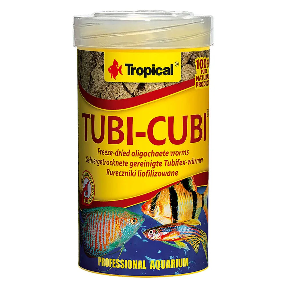 Tropical Tubi-Cubi 100 ml/10 g – Frystorkad tubifex i kuber
