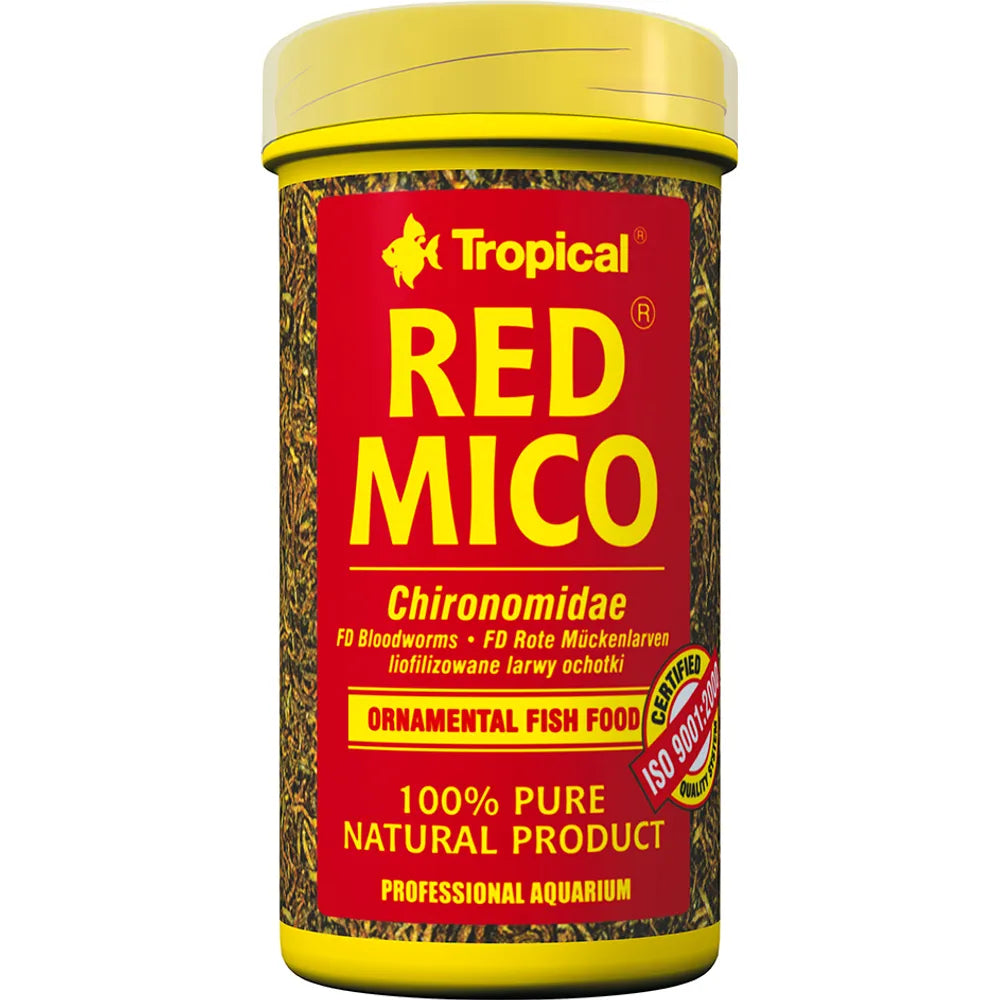 Tropical Red Mico 100 ml/8 g – frystorkade röda mygglarver