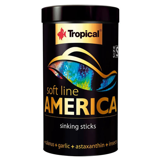 Tropical Soft Line America S – mjuka sjunkande sticks för amerikanska fiskar