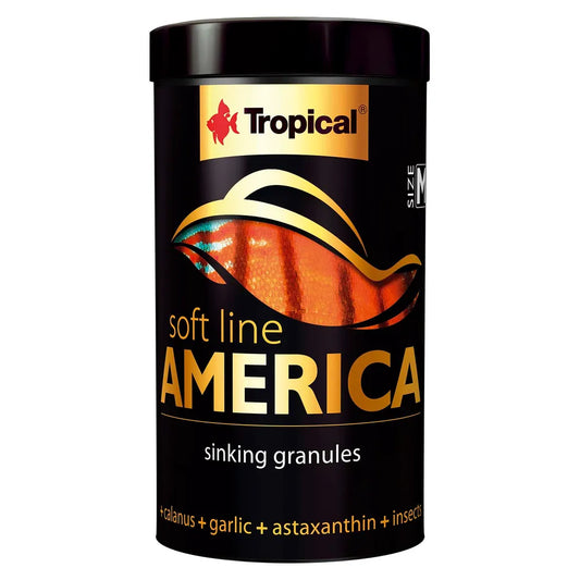Tropical Soft Line America M – mjukt sjunkande granulat för amerikanska fiskar