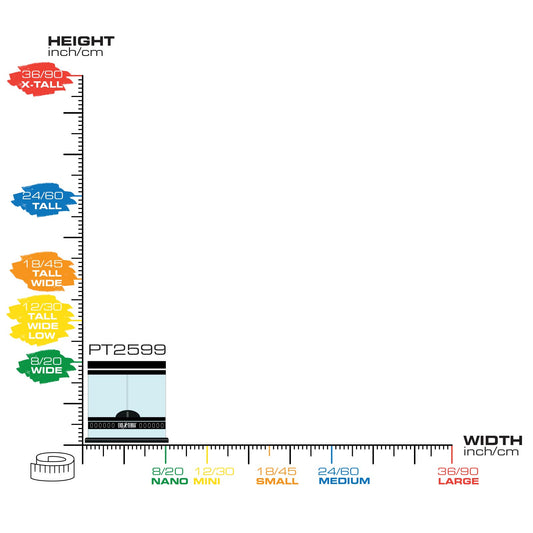ExoTerra Natural Terrarium Nano Wide 20×20×20cm – Ventilerat glas-terrarium med dubbeldörr och vattentät botten