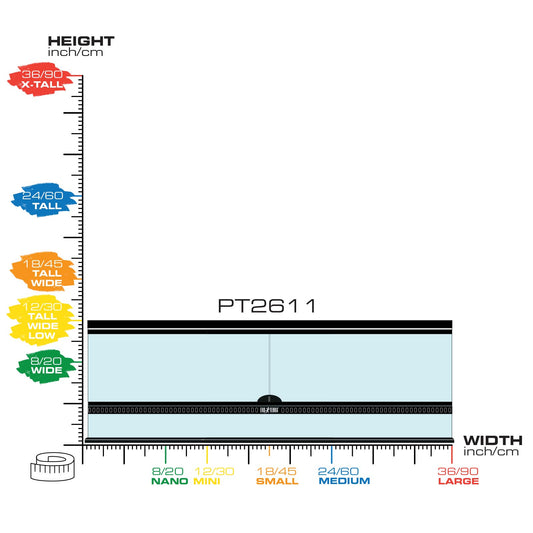 Exo Terra Terrarium Large Low - 90x45x30cm