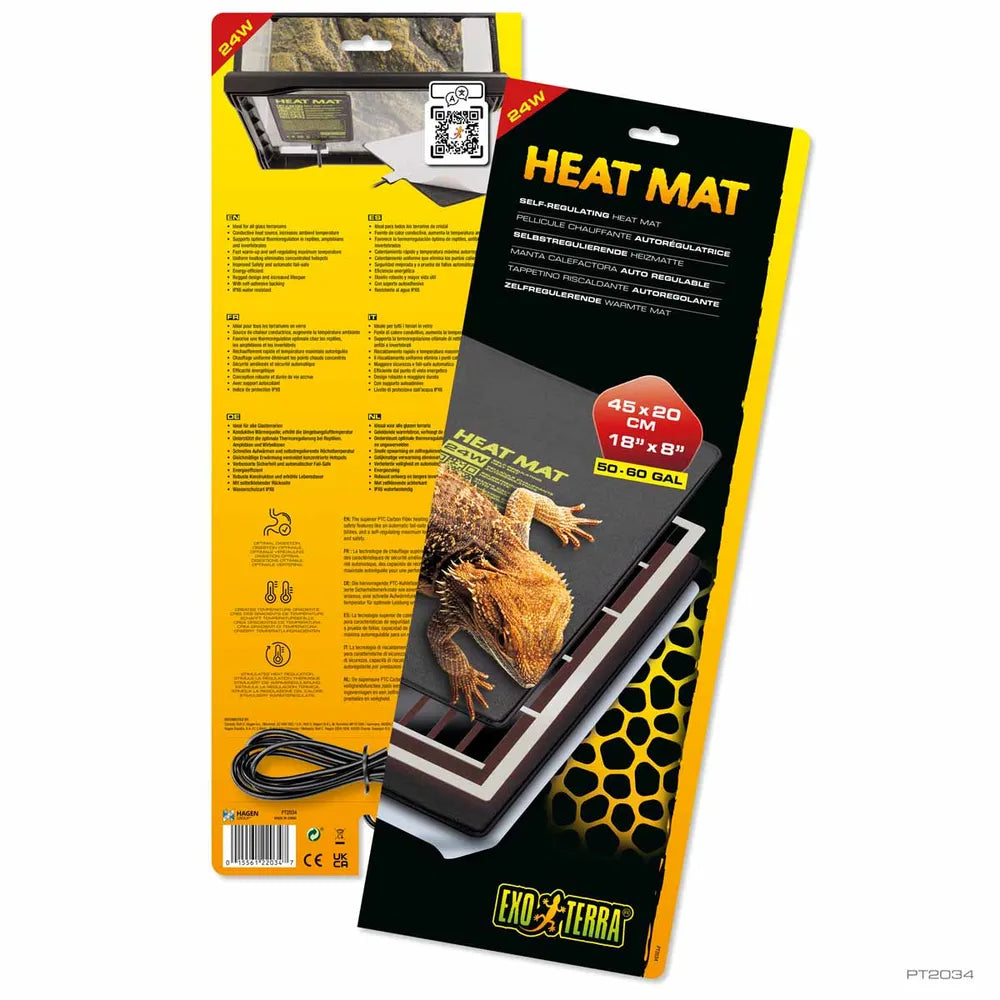 Exo Terra Heat Mat PTC – Självreglerande värmematta (4–24W)