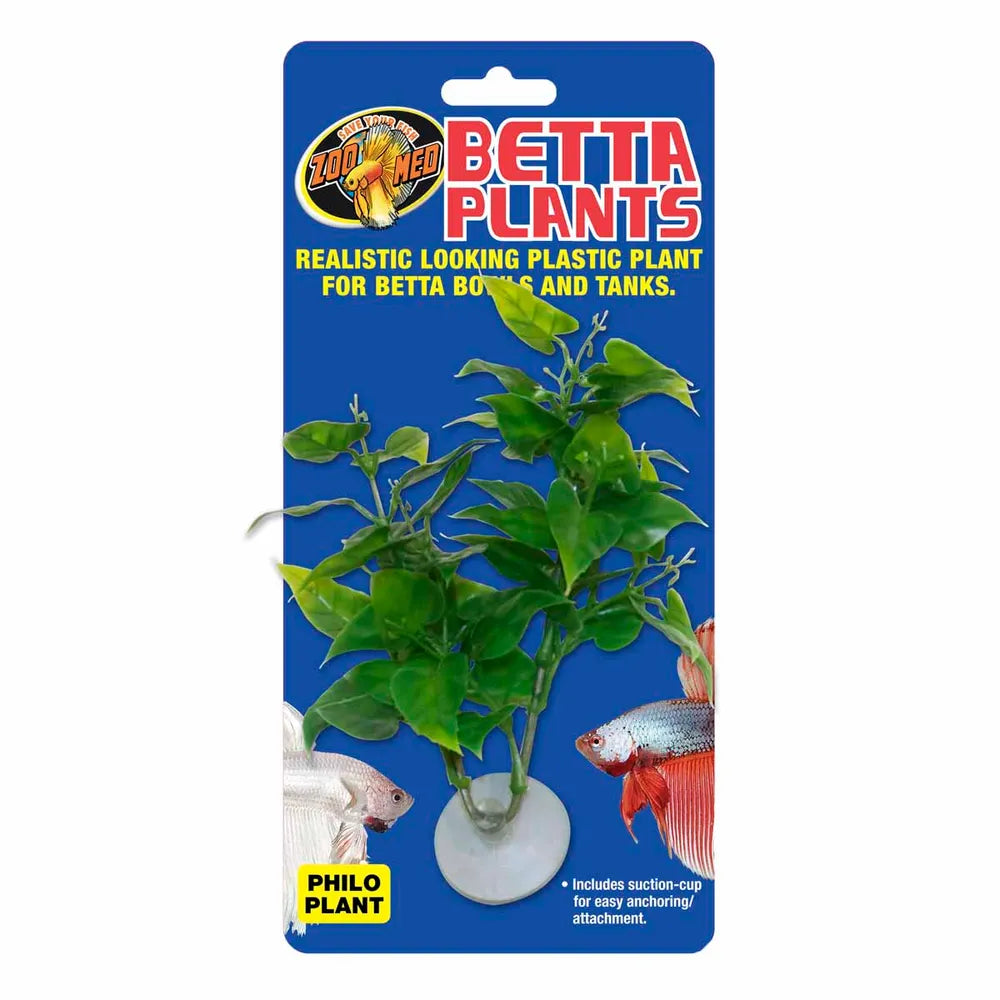 Zoo Med Betta Philo Plastväxt med Sugkopp ca.15cm – Nano & Betta-akvarium