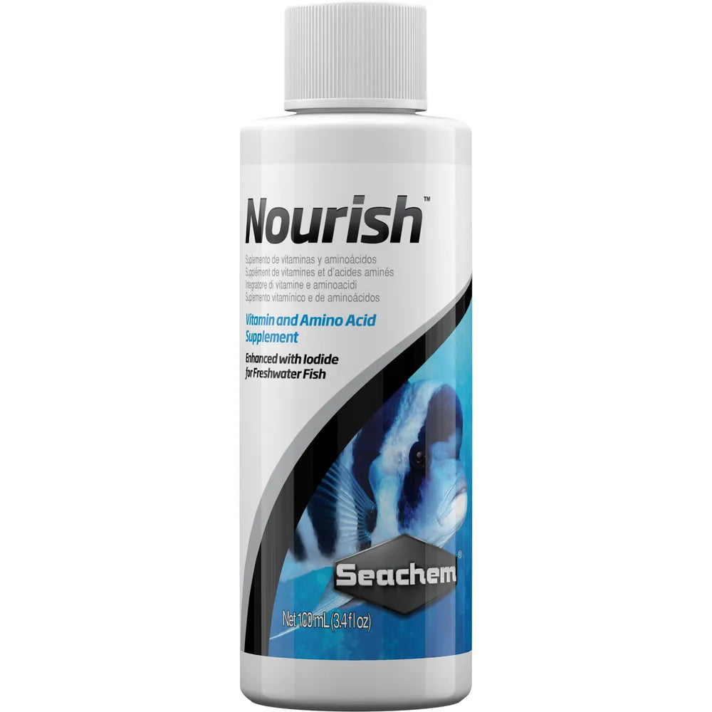 Seachem Nourish 100ml – Vitaminer & aminosyror för akvariefisk