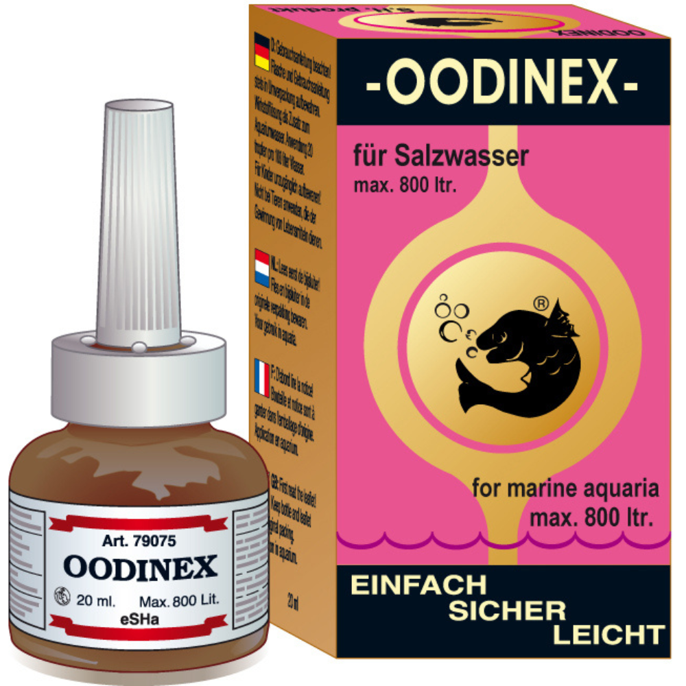 eSHa Oodinex – Medicin mot Oodinium, Cryptocaryon & fenröta 20ml