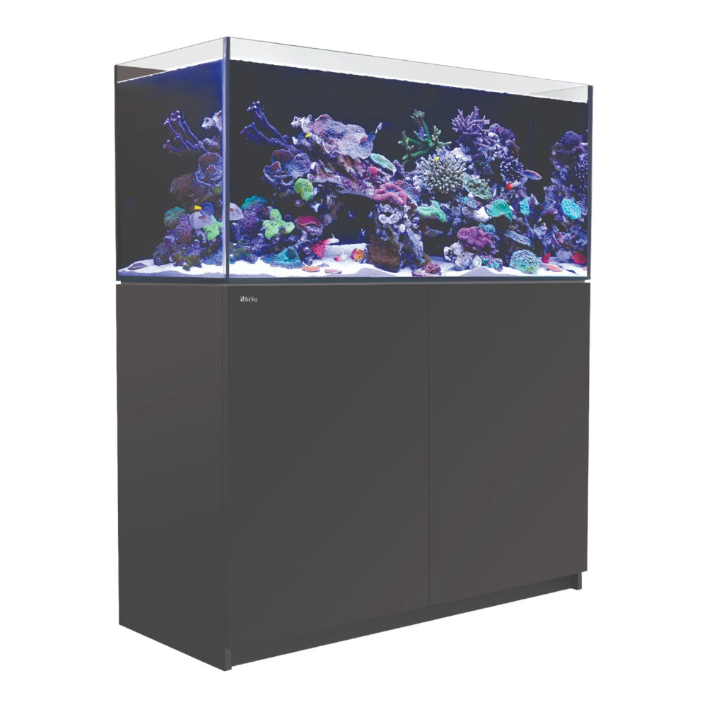 Red Sea Reefer Set Svart 350L – Rimless saltvattenssystem med sump (120×53×50cm)