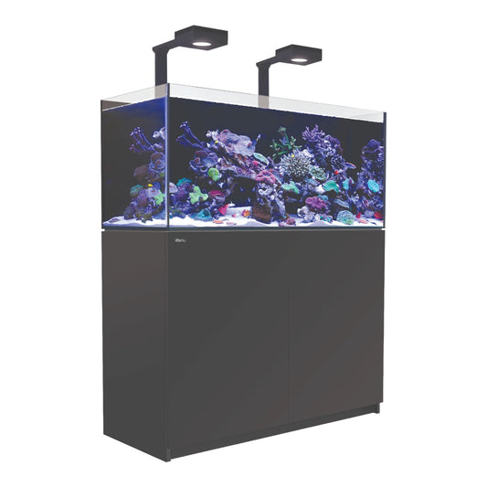 Red Sea Reefer Set Svart 350L – Rimless saltvattenssystem med sump (120×53×50cm)