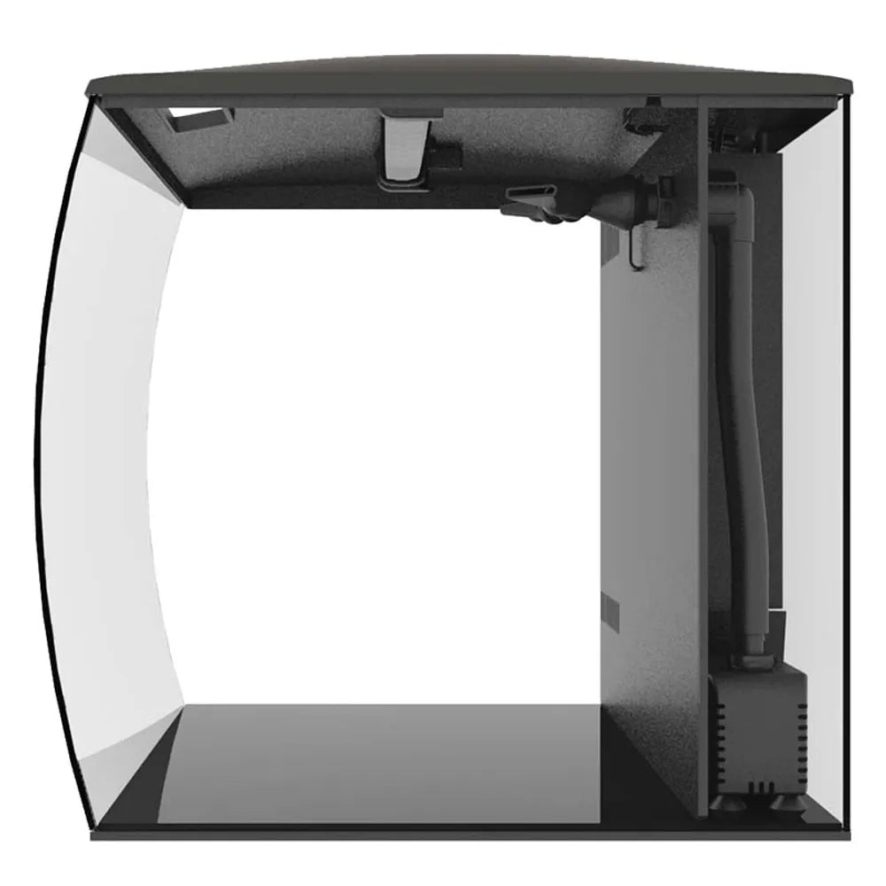Fluval Flex LED 34L Svart – Modernt nanoakvarium med välvd front och LED-belysning