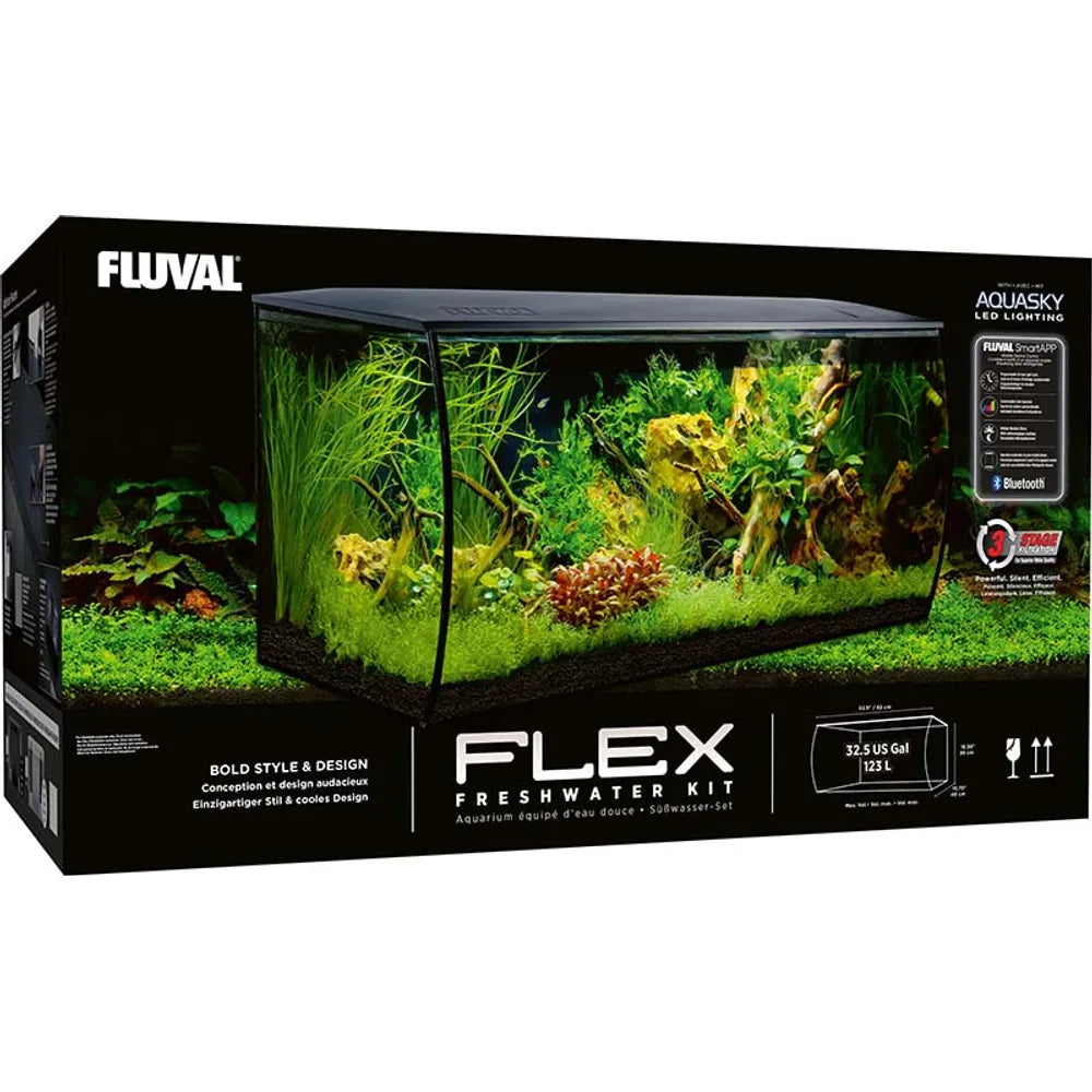 Fluval Flex LED 123L akvarium – 82×40×39cm