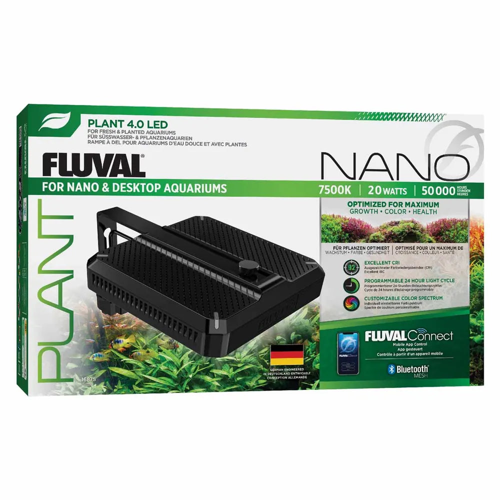 Fluval Nano Plant LED 4.0 – 20W Växtbelysning för Akvarium
