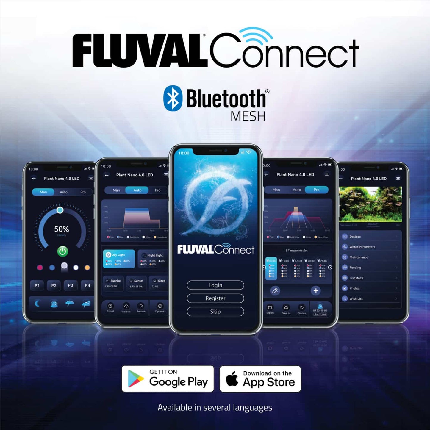 Fluval Nano Plant LED 4.0 – 20W Växtbelysning för Akvarium