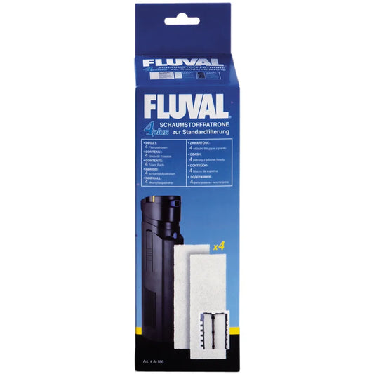 Filtermatta Fluval 4 Plus A186 – Original filtermattor i 4-pack