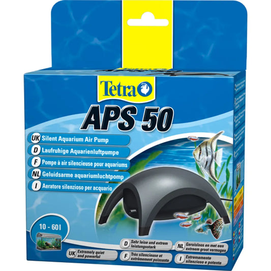 Tetra APS – Tyst och kraftfull luftpump för akvarium (APS 50 / 100 / 150 / 300 / 400)