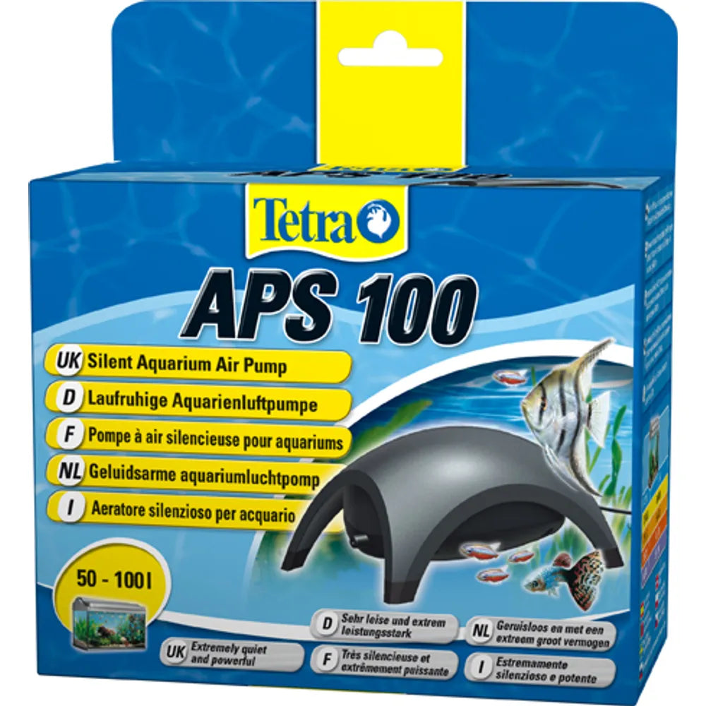 Tetra APS – Tyst och kraftfull luftpump för akvarium (APS 50 / 100 / 150 / 300 / 400)