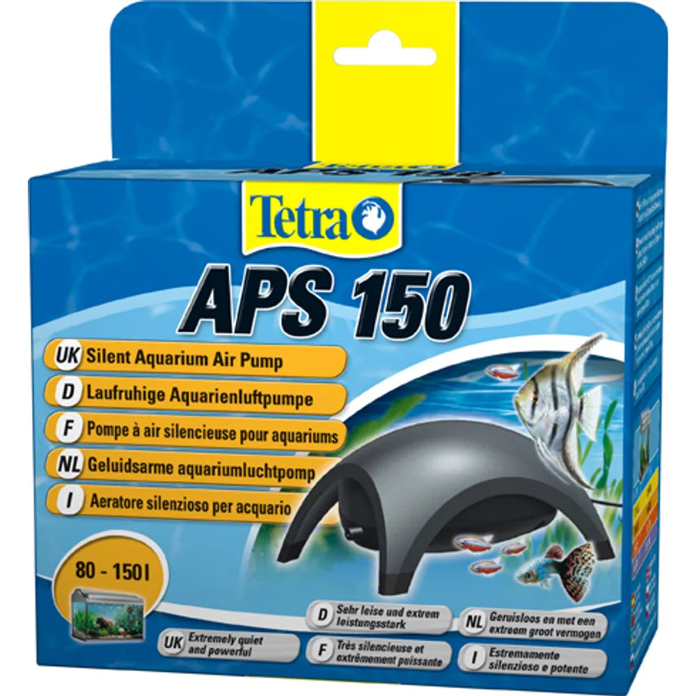 Tetra APS – Tyst och kraftfull luftpump för akvarium (APS 50 / 100 / 150 / 300 / 400)