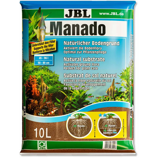 JBL Manado Bottensubstrat 10L – Naturlig grund för akvarieplantor