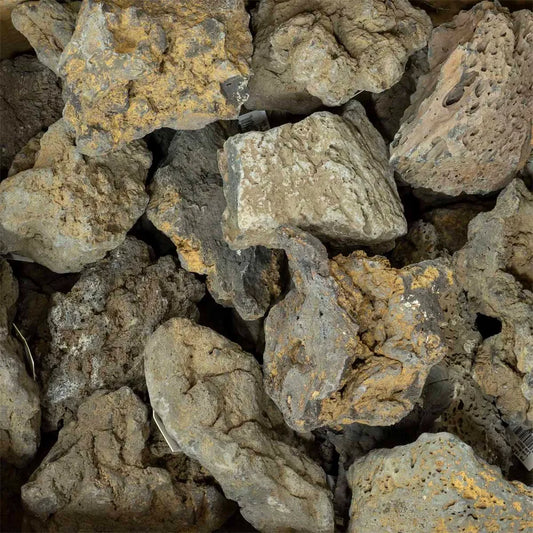 AquaDeco Loa Rock – 25st naturstenar för akvarium (0,8–1,2kg/st)