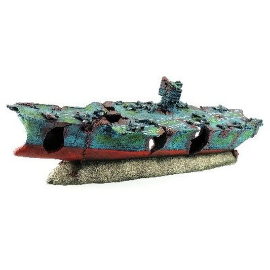 Classic Sjunket Hangarfartyg XL – Akvariedekoration 68cm