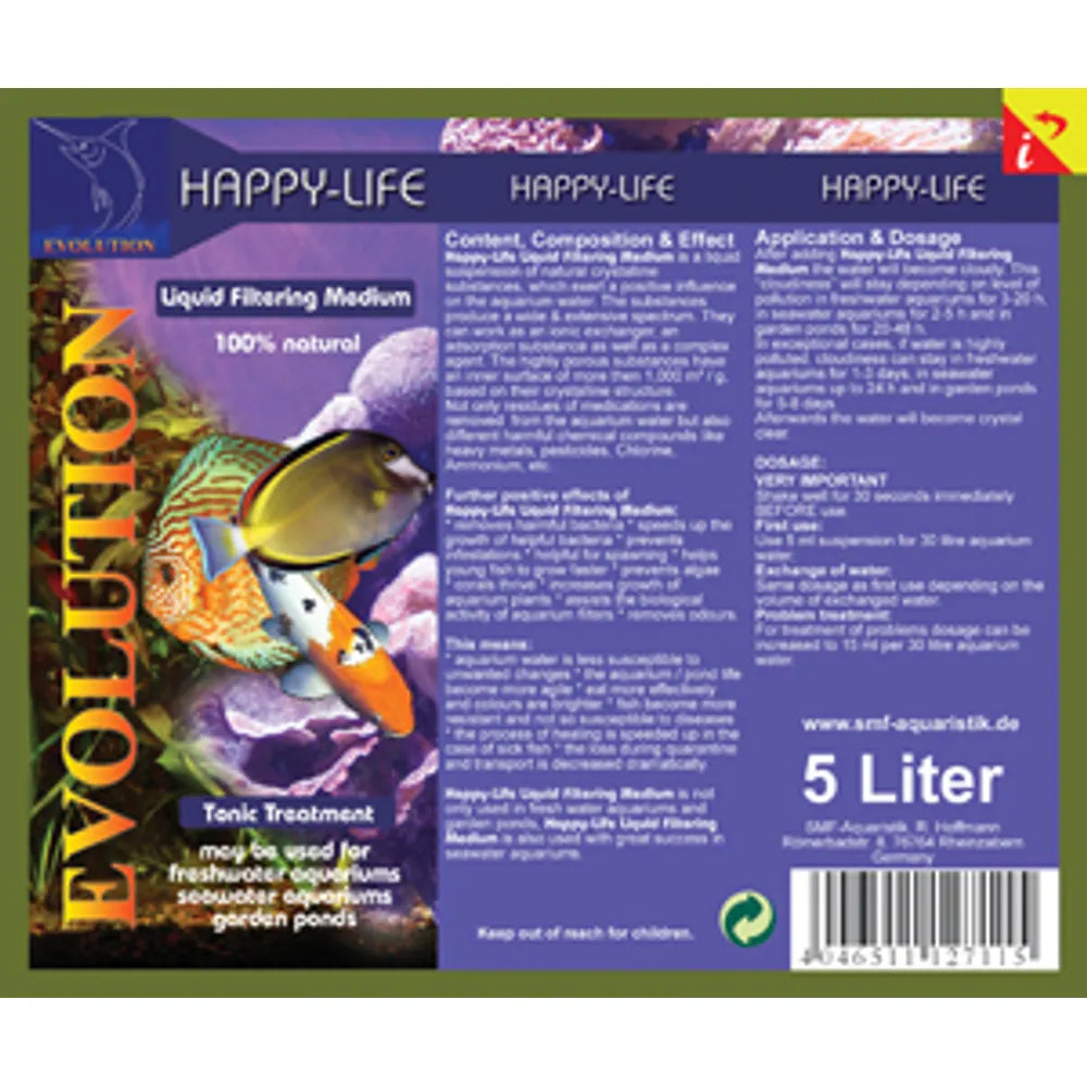 Happy Life LFM – Flytande filtermedium för klart och hälsosamt vatten