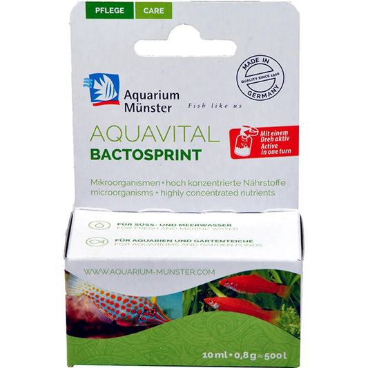 Münster Bactosprint – Snabbare Akvarieuppstart & Stabilisering