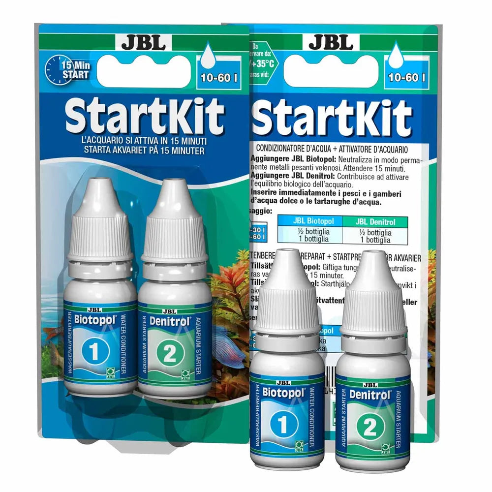 JBL StartKit – Vattenberedning & startbakterier 2×15ml (6-pack)