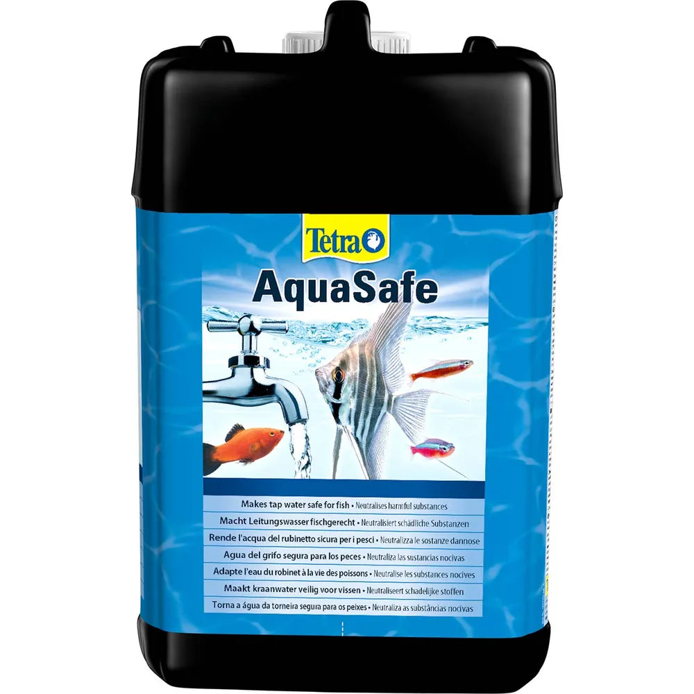 Tetra AquaSafe – Vattenberedning för akvarium (100ml, 250ml, 500ml, 5 liter)