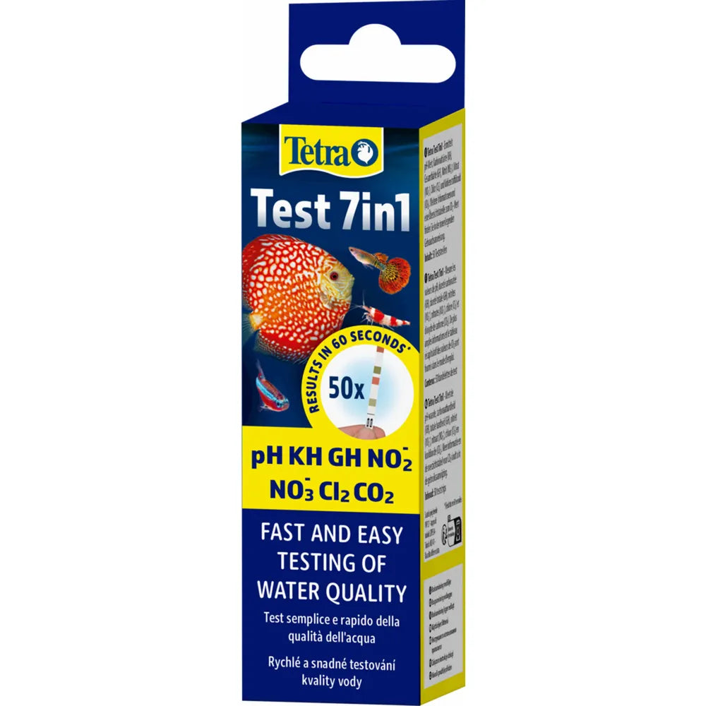 Tetra Test 7in1 – Vattentest för akvarium (50 teststickor)