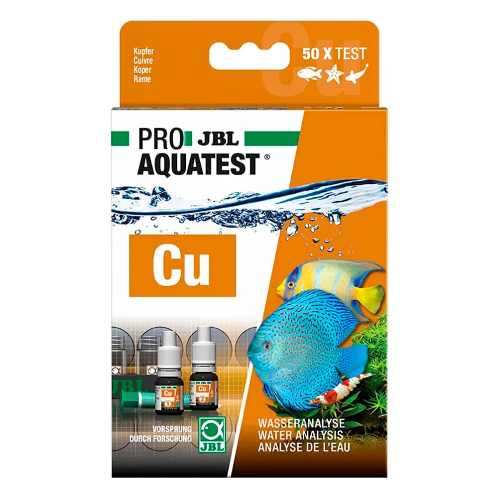 JBL ProAquaTest Cu Koppar – Test för kopparhalt i akvarium och damm (ca.50 tester)