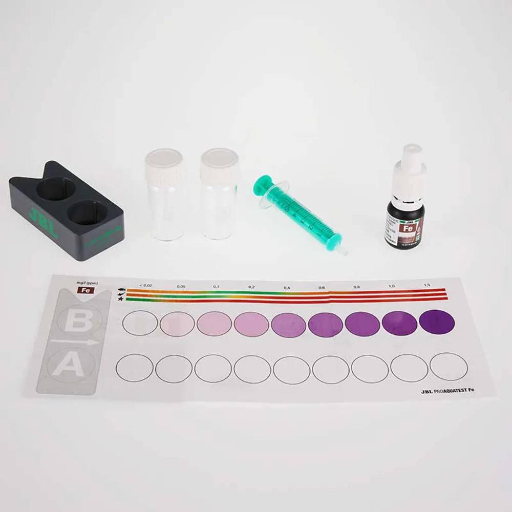 JBL ProAquaTest Fe Järn – Dropptest för järnhalt (ca.50 tester)