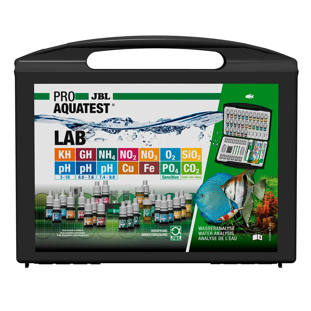 JBL ProAquaTest Lab – Komplett professionell testväska med 13 vattenanalyser