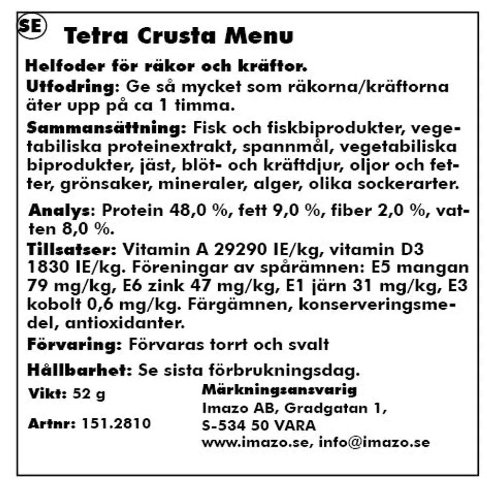 Tetra CrustaMeny 100ml