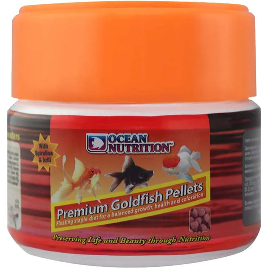 Ocean Nutrition Premium Goldfish Pellets – flytande helfoder för guldfiskar
