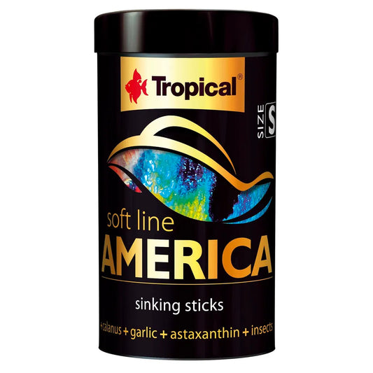 Tropical Soft Line America S – mjuka sjunkande sticks för amerikanska fiskar