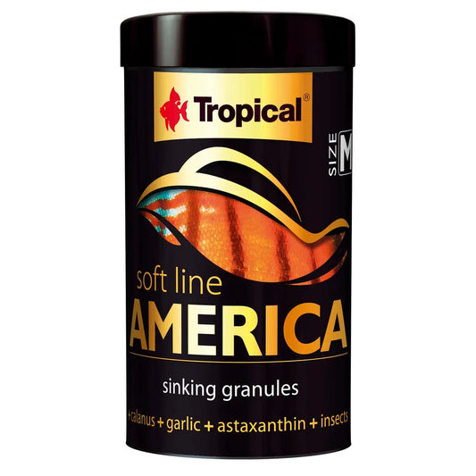 Tropical Soft Line America M – mjukt sjunkande granulat för amerikanska fiskar