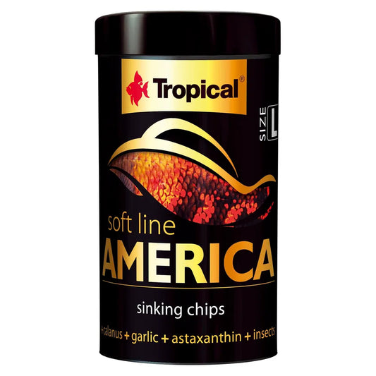 Tropical Soft Line America L – mjuka sjunkande chips för stora amerikanska fiskar