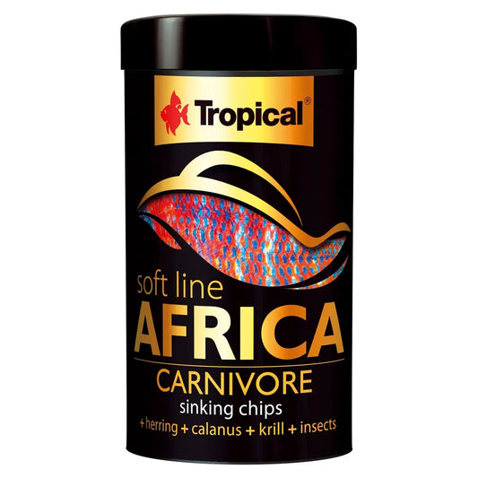 Tropical Soft Line Africa Carnivore M – mjuka sjunkande chips för afrikanska fiskar